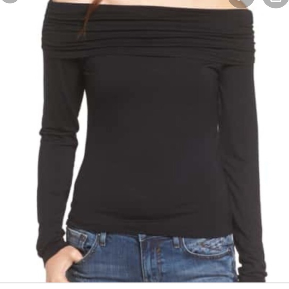Long sleeve off the should top